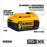 DEWALT 20V MAX XR Battery Lithium Ion 5.0Ah